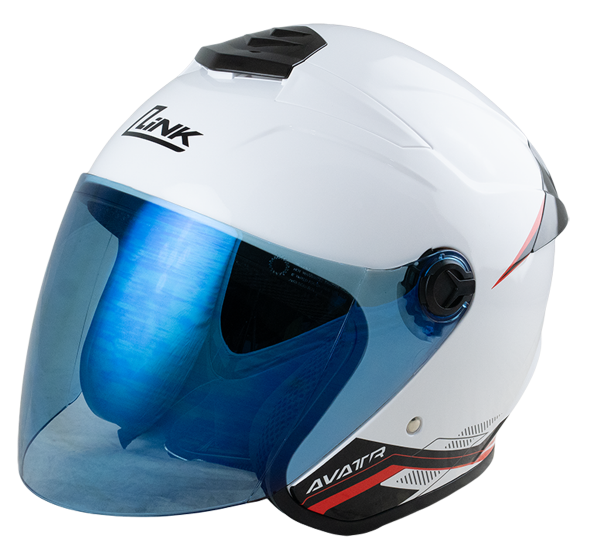 หมวกกันน็อค LiNK AVATR ขาวเงา (White)