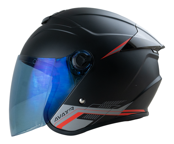 หมวกกันน็อค LiNK AVATR ดำเงา (Black) - Image 3