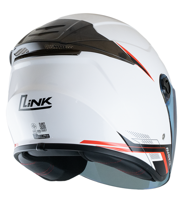 หมวกกันน็อค LiNK AVATR ขาวเงา (White) - Image 4